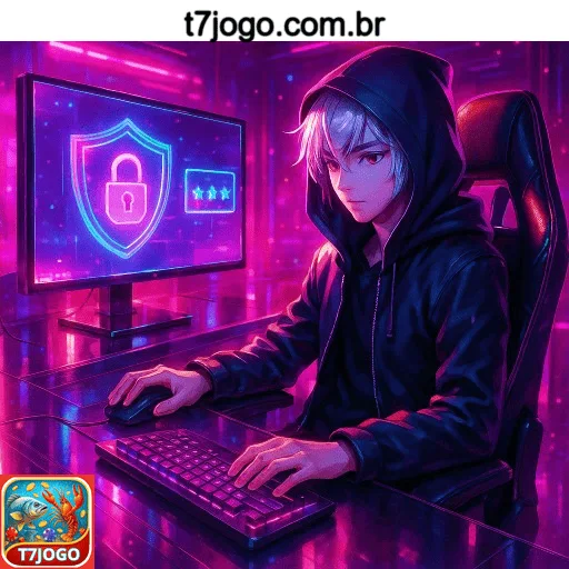 Imagem destacando login seguro na T7JOGO para novos usuários